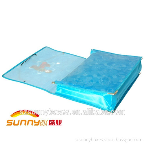 Eco-Friendly Plastic Printing Document File Letter Holder With Elastic Strap